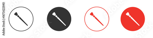 Makeup brush icon symbol for your website design, logo, app, UI.
