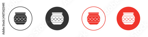 Indian pot icon symbol for your website design, logo, app, UI.