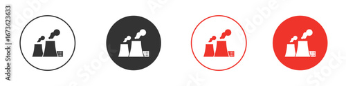 Heat power station icon symbol for your website design, logo, app, UI.