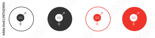Gender equality icon symbol for your website design, logo, app, UI.