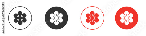 Flowers icon symbol for your website design, logo, app, UI.