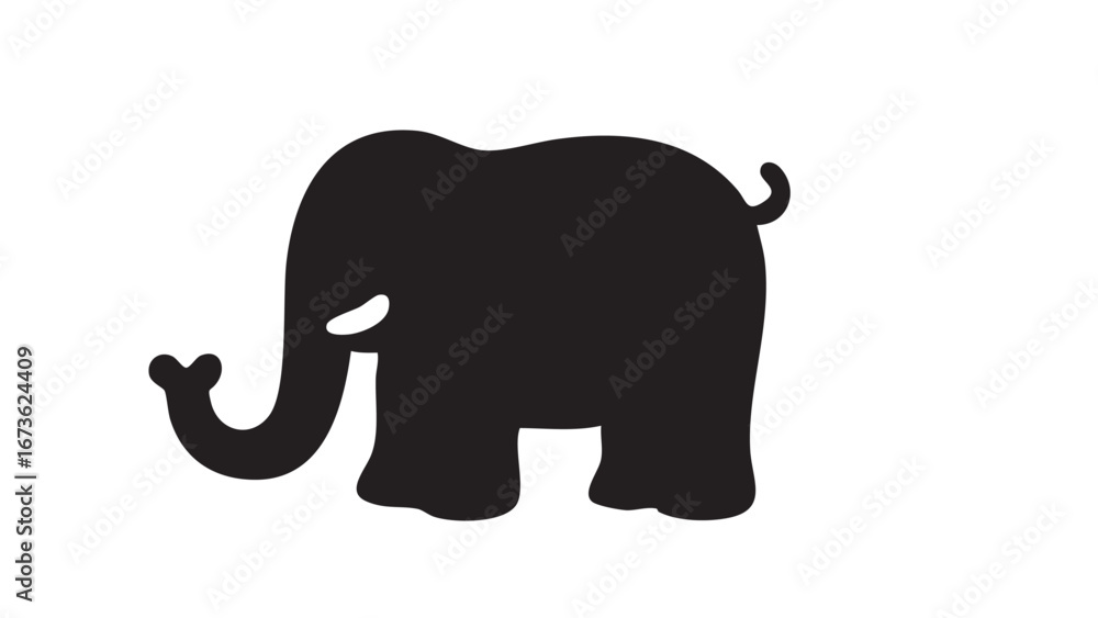 Obraz premium silhouette of elephant