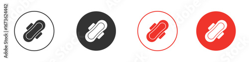 Feminine hygiene pad icon symbol for your website design, logo, app, UI.