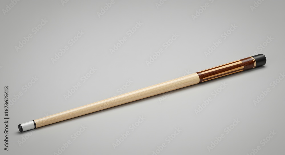 Fototapeta premium Professional Billiard Cue Stick Isolated on Grey Background