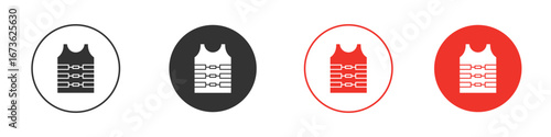 Bulletproof vest icon symbol for your website design, logo, app, UI.
