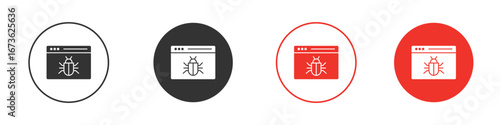 Bug icon symbol for your website design, logo, app, UI.