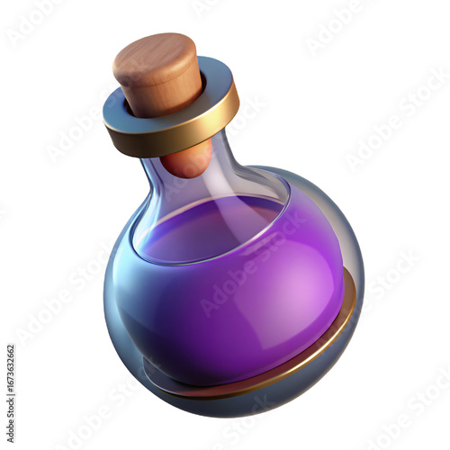 Halloween witch potion bottle