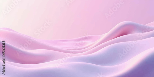 Smooth flowing pink silk and satin cloth with elegant purple highlights and a soft, wavy texture