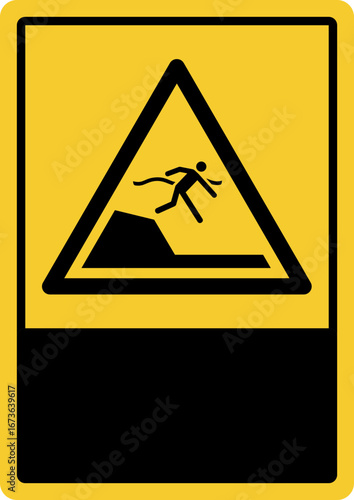 warning safety signs_warning ; sudden drop in swimming or leisure pools your custom message here portrait size a4/a3/a2/a1 v2	 
