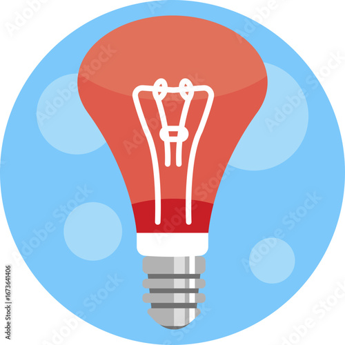 Infrared bulb used for heat and night-vision lighting.