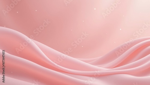 powdery rose fade theme with dusty pink with pale cream, seamless glowing fade, transparent glowing dots, wide dreamy panorama, serene and airy