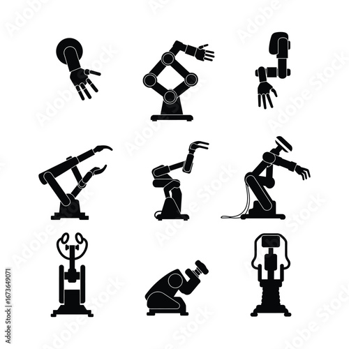 Physiotherapy Robot Silhouettes A Collection of Robotic Arm Designs for Rehabilitation