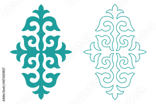 Kyrgyz Traditional Ornament, nomad and central asian ornament