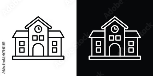 school icon Illustration. Vector Graphic. EPS 10