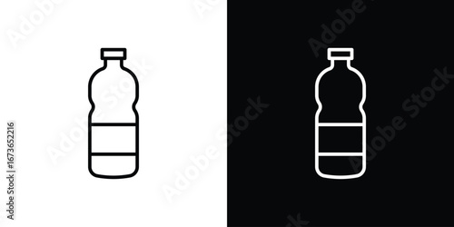 Water bottle icon Illustration. Vector Graphic. EPS 10