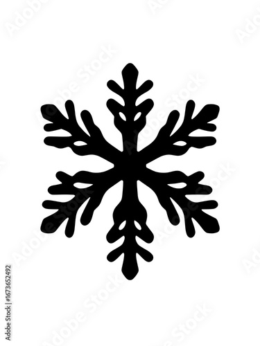 black and white snowflake
