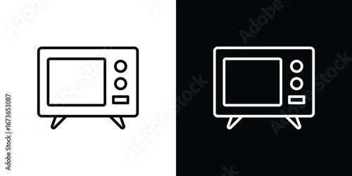 Television icon Illustration. Vector Graphic. EPS 10