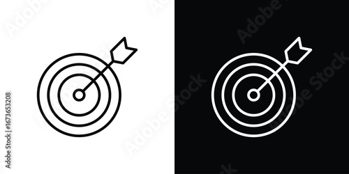 Target icon Illustration. Vector Graphic. EPS 10