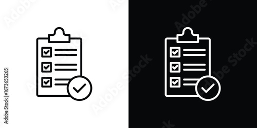 Survey icon Illustration. Vector Graphic. EPS 10