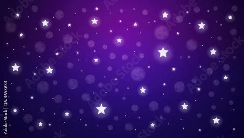 Wallpaper Mural Fondo de color morado oscuro con luces blancas dispersas en forma de estrellas, creando un efecto de noche estrellada, de ensueño y tranquilidad Torontodigital.ca