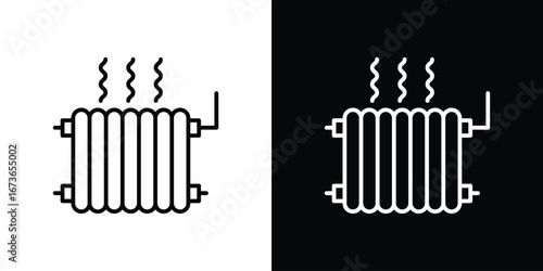 Radiator icon Illustration. Vector Graphic. EPS 10