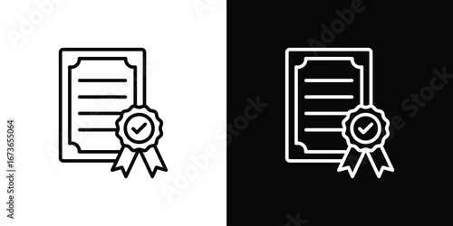 Qualification icon Illustration. Vector Graphic. EPS 10
