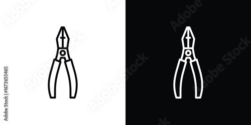 Pliers icon Illustration. Vector Graphic. EPS 10