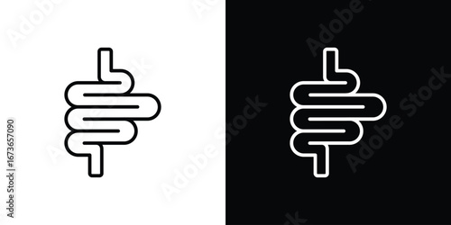 Intestines icon Illustration. Vector Graphic. EPS 10