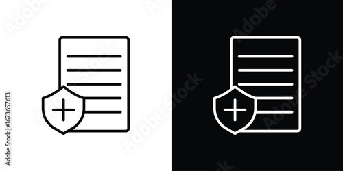 Health insurance icon Illustration. Vector Graphic. EPS 10