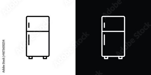 Fridge icon Illustration. Vector Graphic. EPS 10