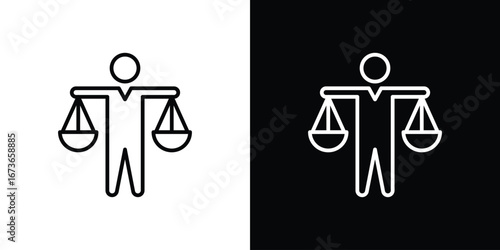 Ethics icon Illustration. Vector Graphic. EPS 10