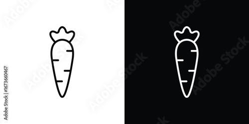 Carrot icon Illustration. Vector Graphic. EPS 10