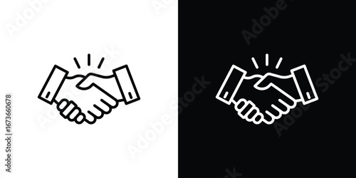 Business deal icon Illustration. Vector Graphic. EPS 10