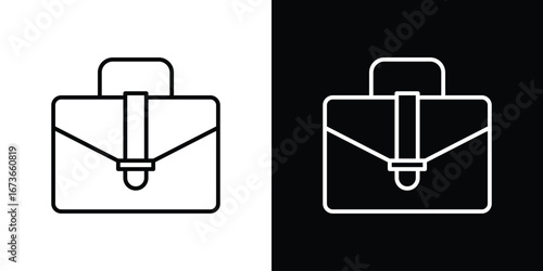 Briefcase icon Illustration. Vector Graphic. EPS 10