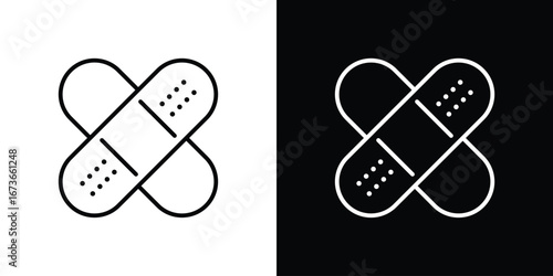 Band aid icon Illustration. Vector Graphic. EPS 10