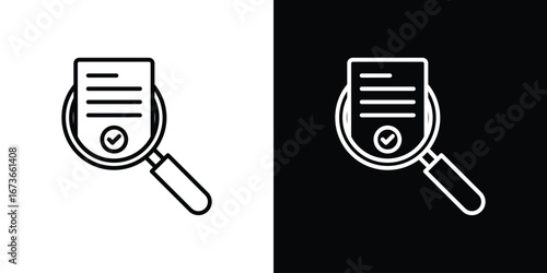 Audit icon Illustration. Vector Graphic. EPS 10