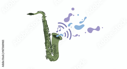 International Music Day with the soulful saxophone expressing jazz passion rhythm and emotional connection