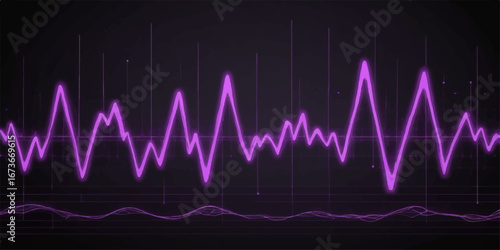A medical ecg cardiogram wave line illustrating the rhythm of a healthy heartbeat on a monitor chart