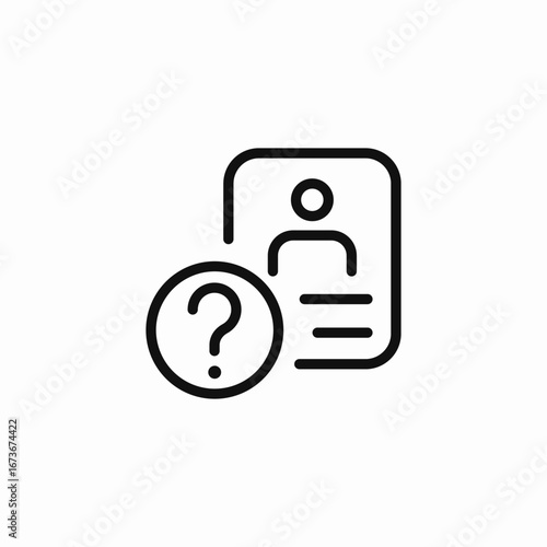 resume with question mark icon sign vector