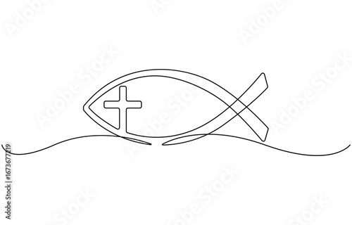 Christian fish symbol.