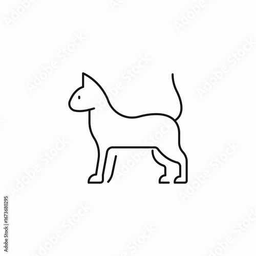 cat feline domestic icon sign vector