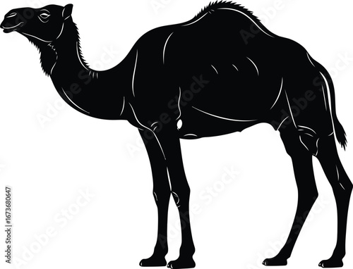 Dromedary Camel Silhouette