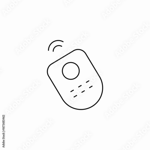 wireless remote control icon sign vector