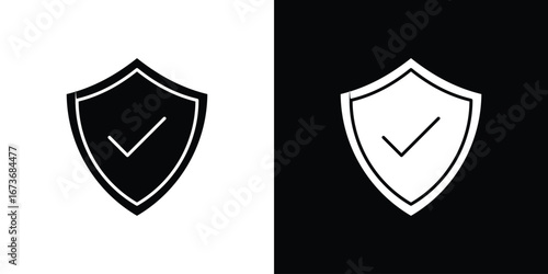 Safe icon. The black silhouette vector