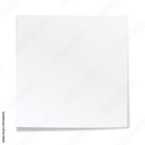 Blank White Post-it Paper