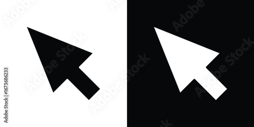 Mouse icon. The black silhouette vector