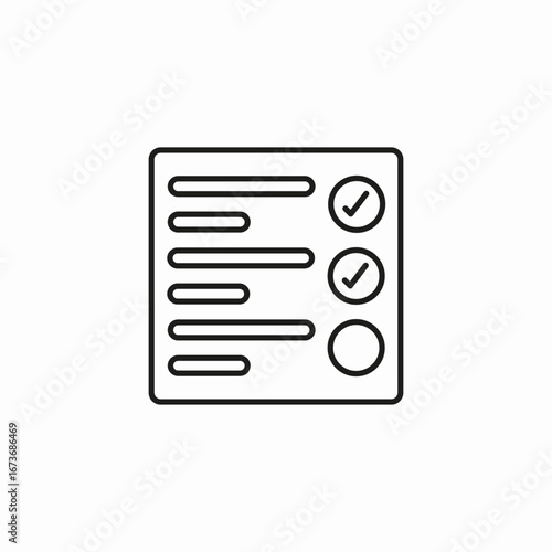checklist with checkmark icon sign vector