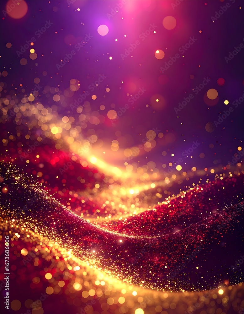 Obraz premium Abstract swirling glitter background