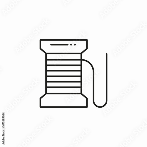 spool of thread icon sign vector