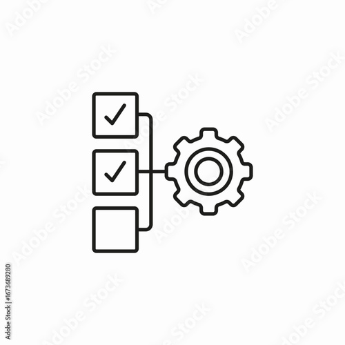 task processing checklist icon sign vector
